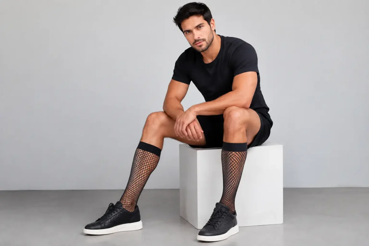 Meia arrastão masculina: como usar com atitude